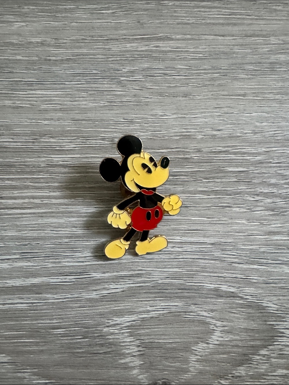 Disney Yellow, Black & Red Classic Mouse Enamel Pin - Kids Accessories